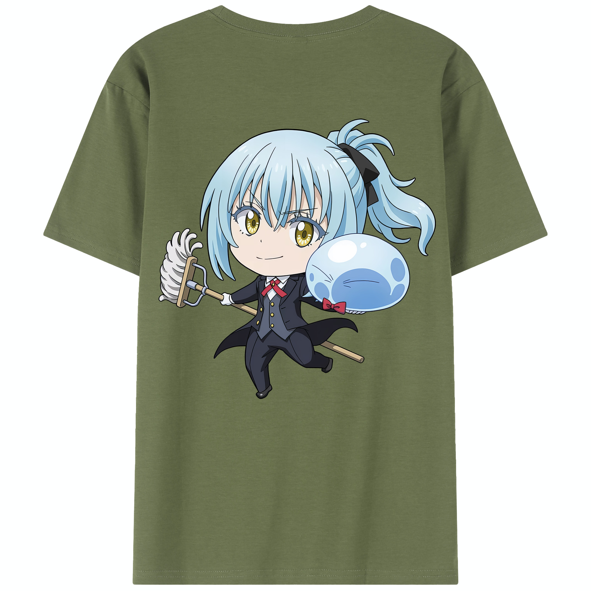 （画像用） 転スラ Regarding Reincarnated to Slime 綿100％半袖Tシャツ（背面プリント）